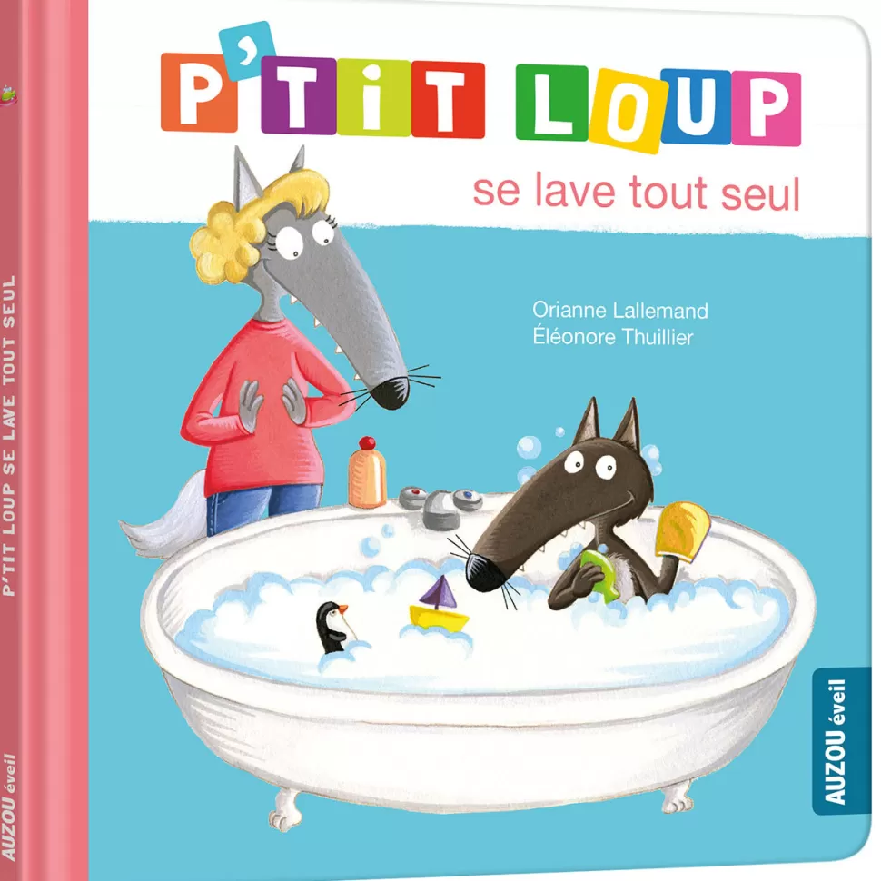 Auzou Livres>P'tit Loup se lave tout seul