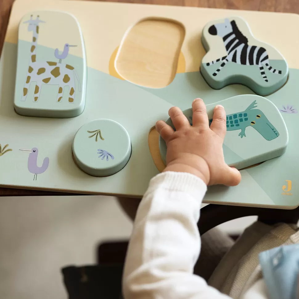 Jollein Mes Premiers Jouets>Puzzle en Bois - Jungle Jambo