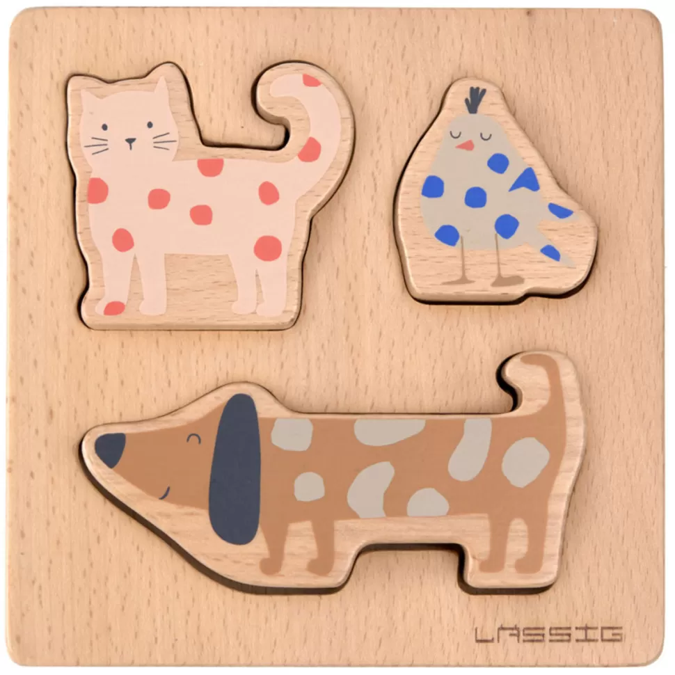 LÄSSIG Mes Premiers Jouets>Puzzle en Bois - Little Mateys