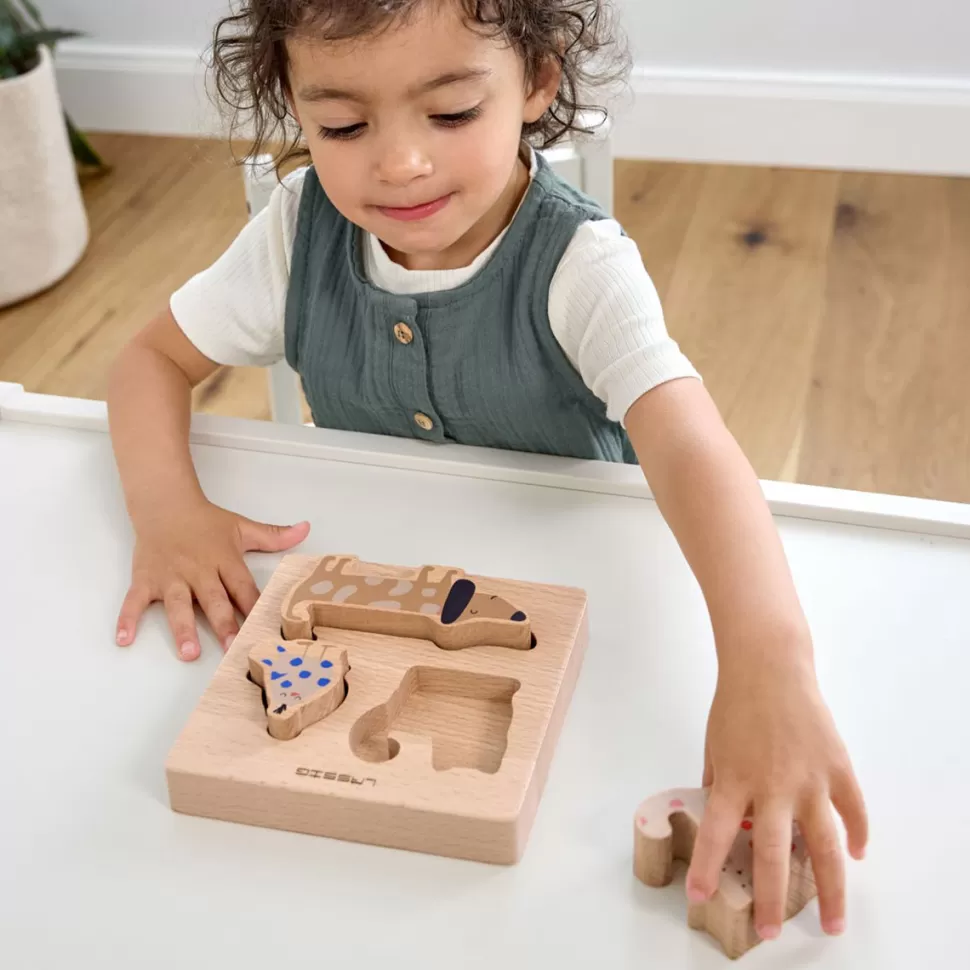 LÄSSIG Mes Premiers Jouets>Puzzle en Bois - Little Mateys