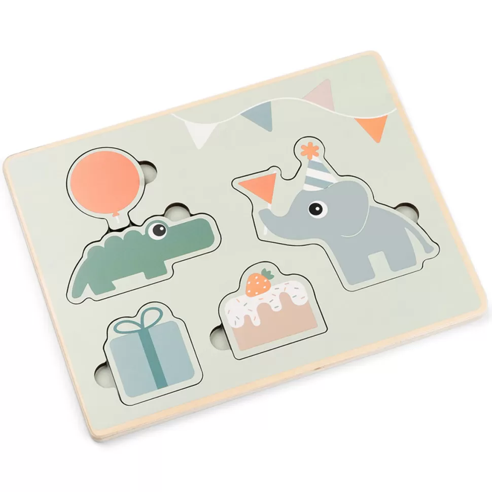 Done by Deer Mes Premiers Jouets>Puzzle Encastrable - Celebration Colour Mix