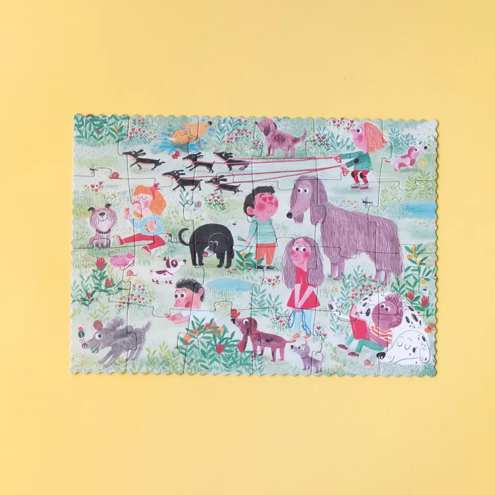Londji Mes Premiers Jouets>Puzzle Réversible de Poche Cats & Dogs
