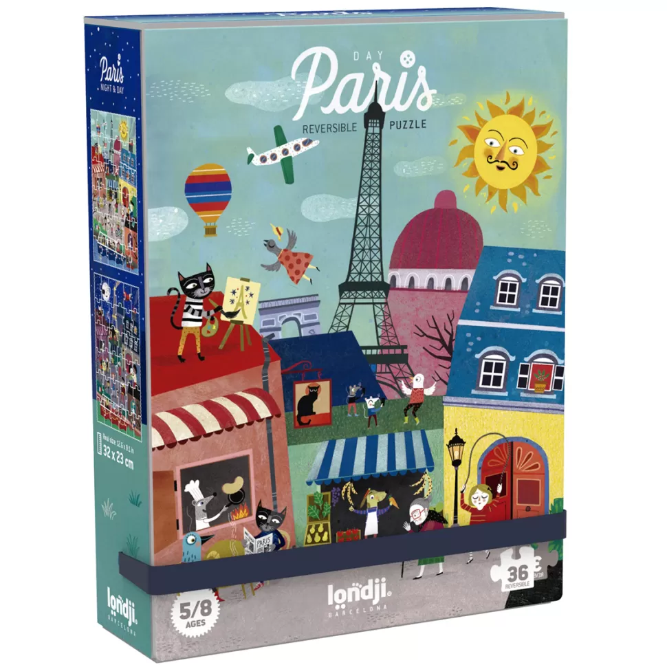 Londji Mes Premiers Jouets>Puzzle Réversible Night And Day in Partis