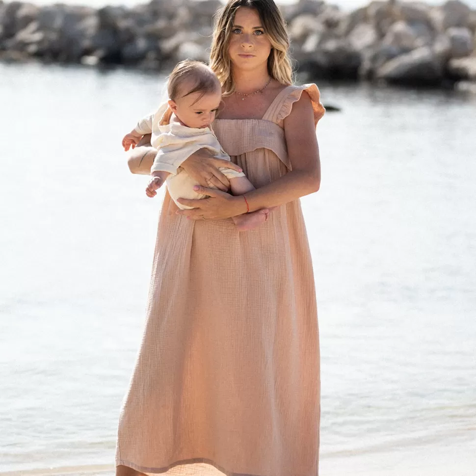 You&Milk Parents>Robe Longue d'Allaitement Summ'her Mama Nude - XL