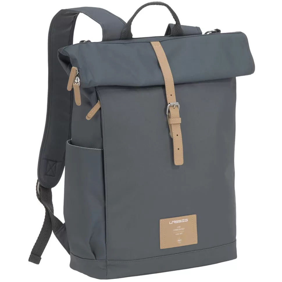 LÄSSIG Sac À Langer>Sac à Dos à Langer Rolltop Green Label - Anthracite