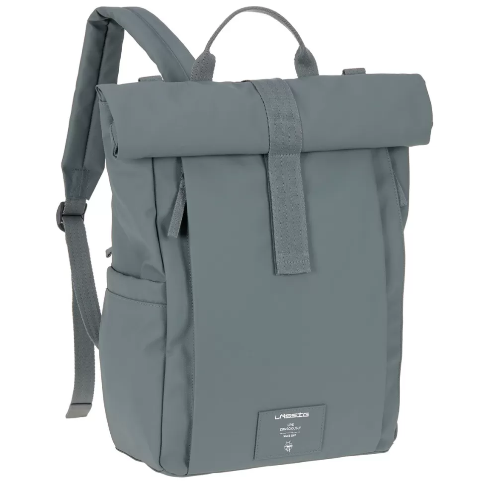 LÄSSIG Sac À Langer>Sac à Dos à Langer Rolltop Up Green Label - Anthracite