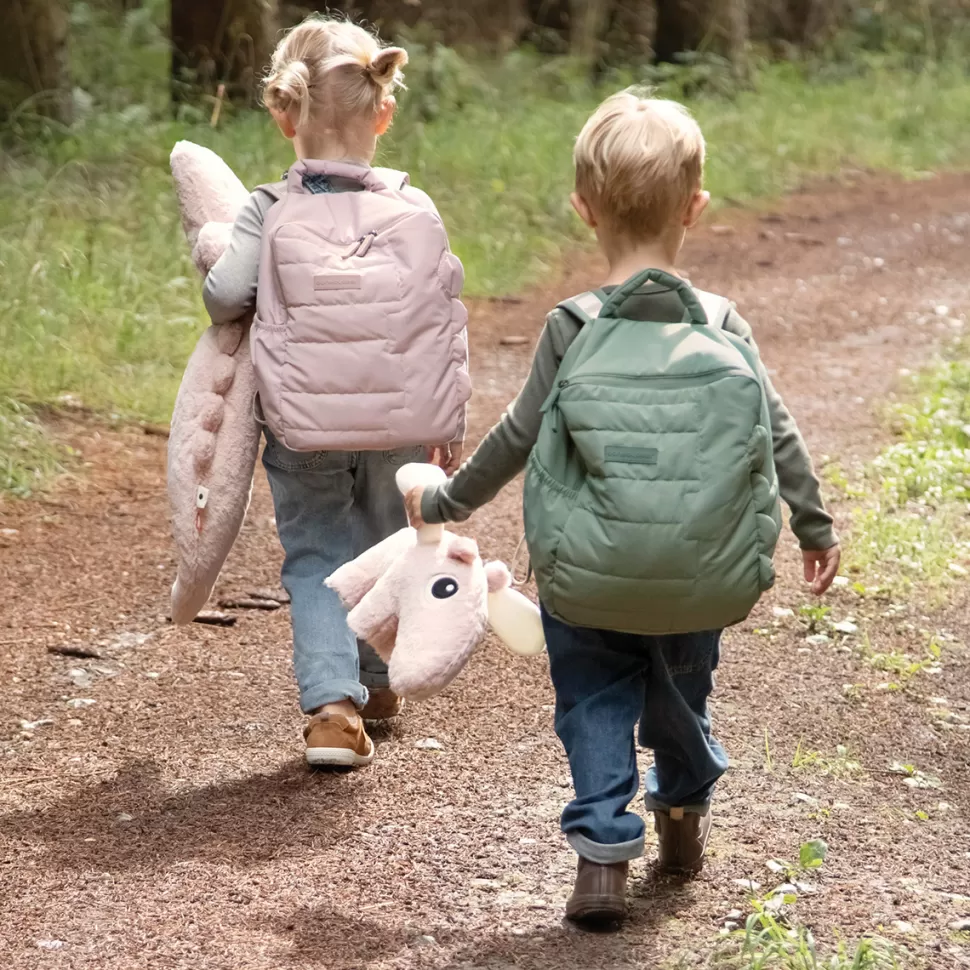 Enfant Done by Deer Bagagerie Enfant>Sac à Dos Enfant Matelassé - Croco Vert