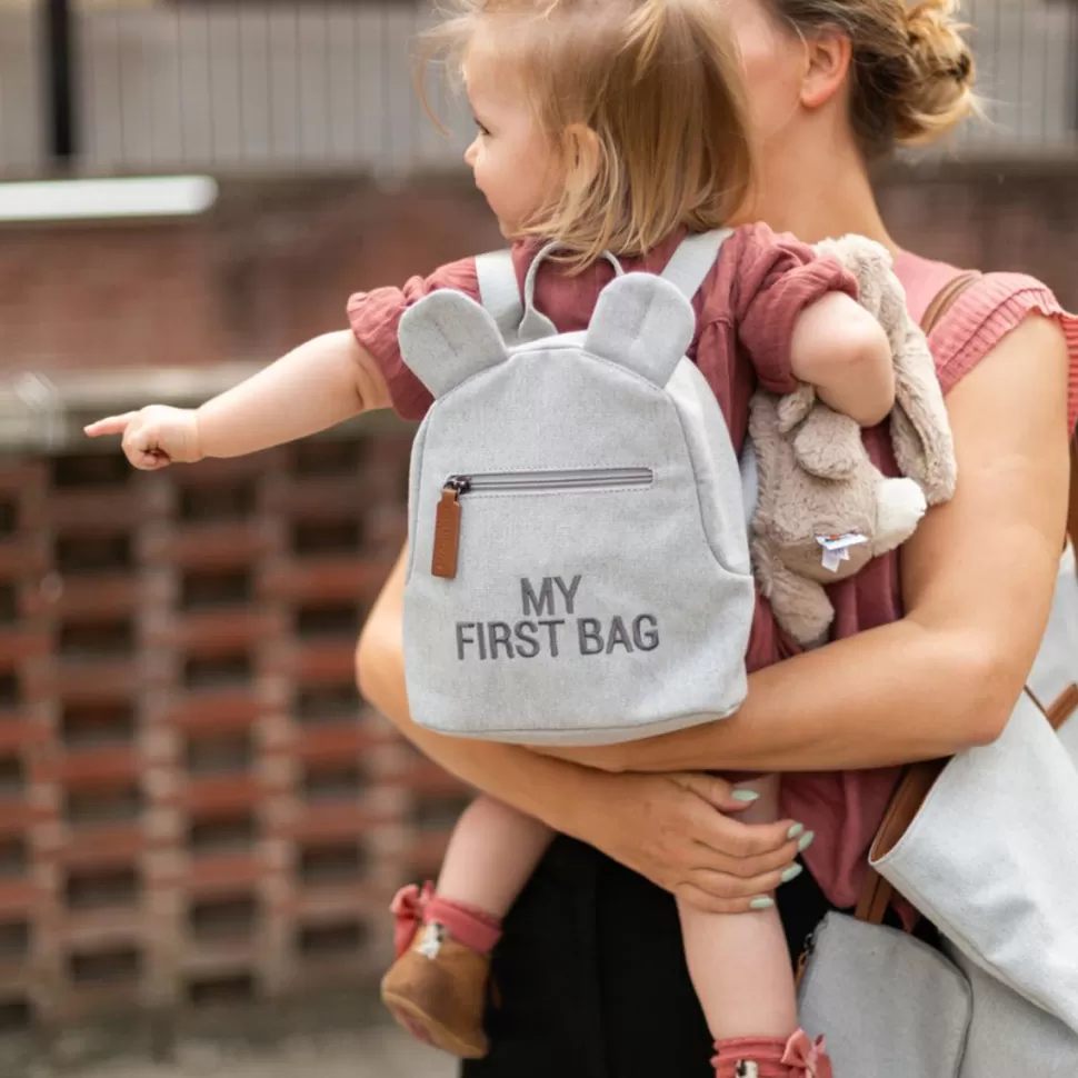 Enfant Childhome Bagagerie Enfant>Sac à Dos My First Bag Canvas - Gris