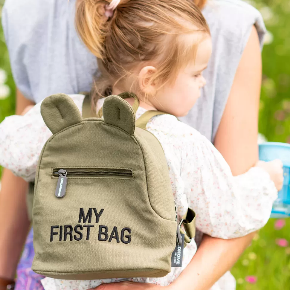Enfant Childhome Bagagerie Enfant>Sac à Dos My First Bag Canvas - Kaki