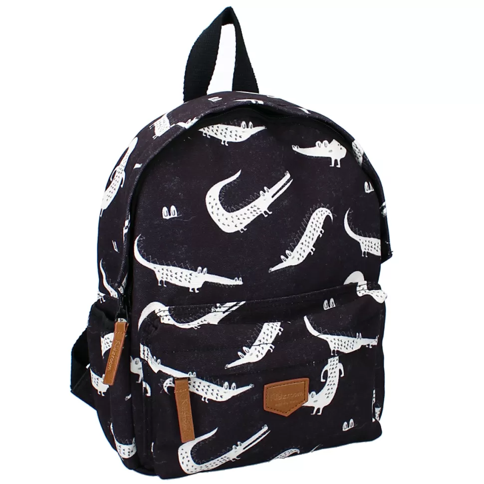 Enfant Kidzroom Bagagerie Enfant>Sac à Dos Stories - Crocodiles Noir