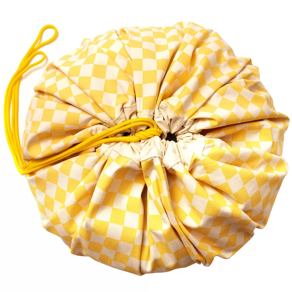 Play&Go Rangement>Sac à Jouets - Vichy Yellow
