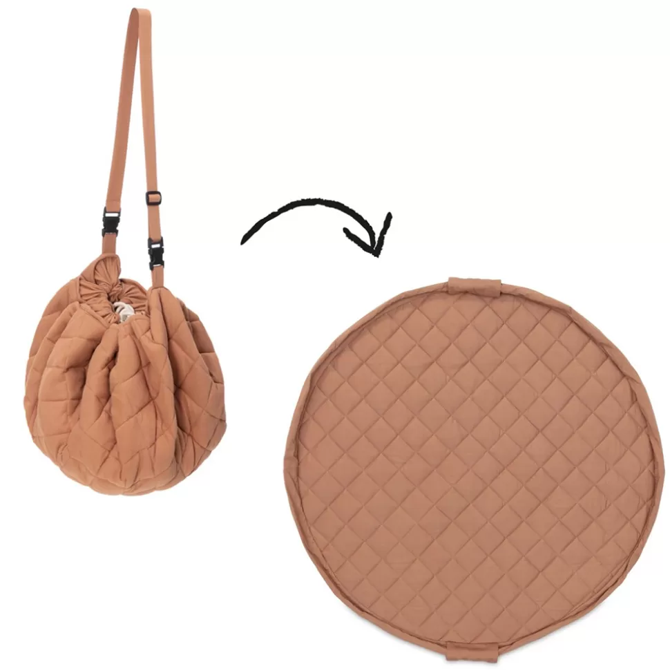 Play&Go Rangement>Sac à Jouets et Tapis de Jeux Coton Bio - Tawny Brown