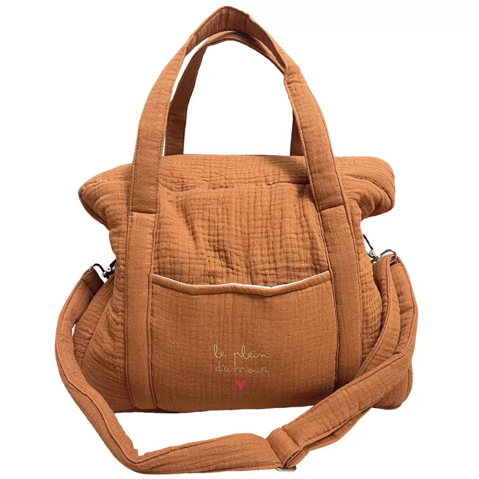 Atelier Wagram Sac À Langer>Sac à Langer - Caramel Le Plein d'Amour