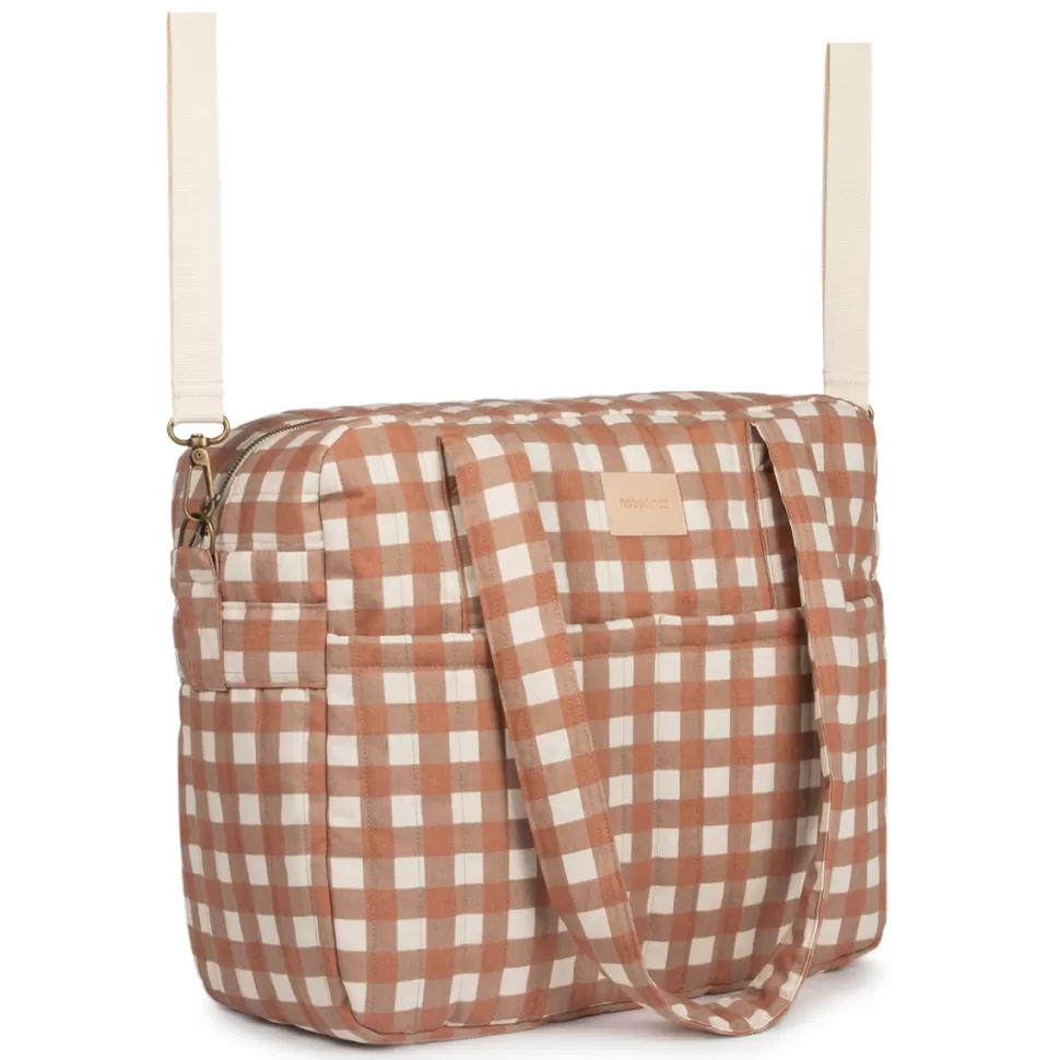 Nobodinoz Sac À Langer>Sac à Langer Hyde Park - Terracotta Checks