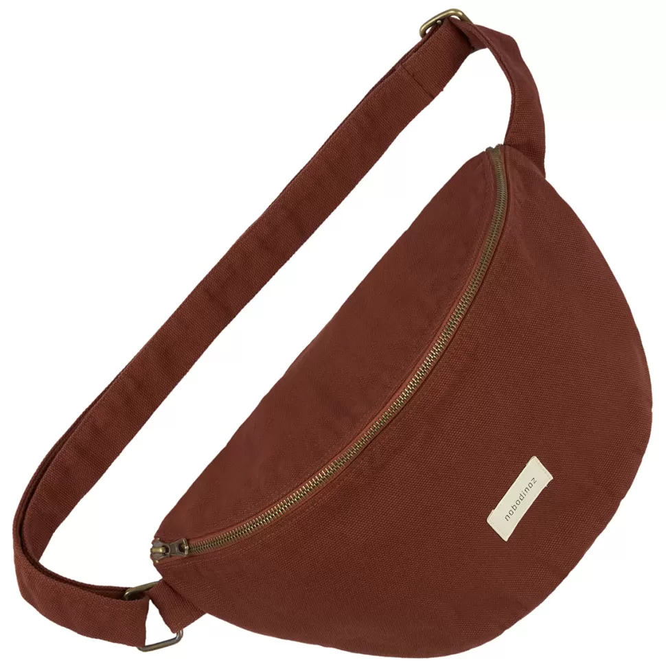 Nobodinoz Parents>Sac Banane Paris-Tokyo - Rust