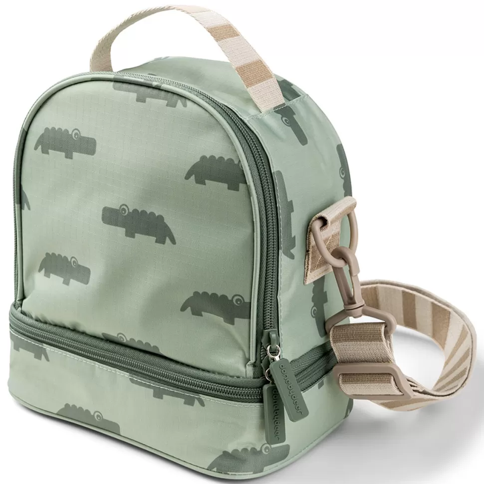 Done by Deer Repas>Sac Isotherme - Croco Vert