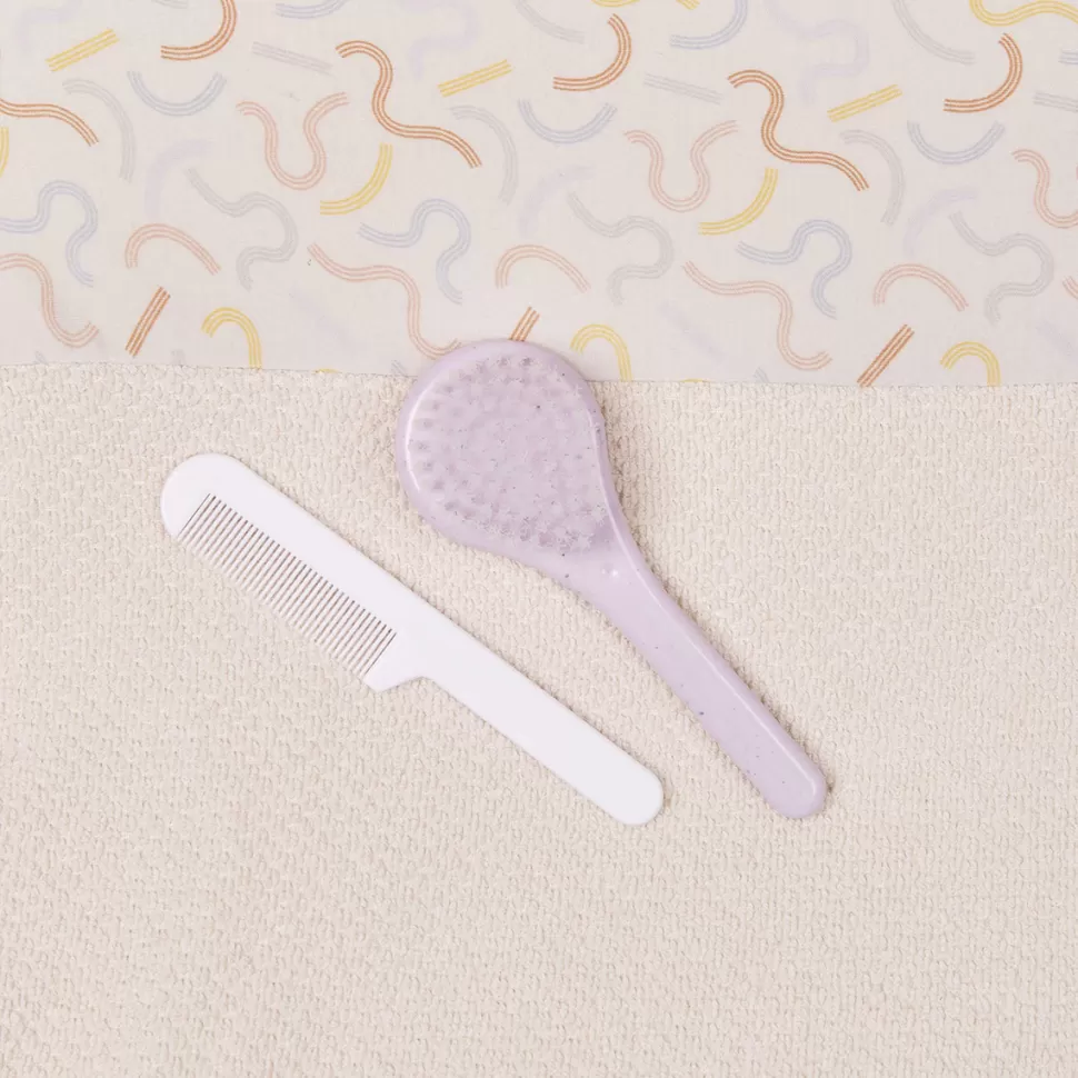 Luma Hygiène & Soin>Set Coiffure Brosse et Peigne - Speckles Lila
