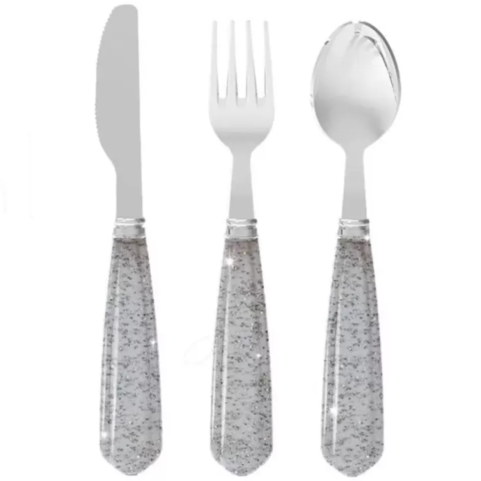Konges Sløjd Repas>Set de Couverts à Paillettes - Blue