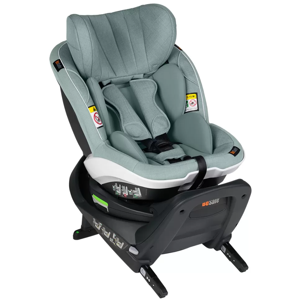 BeSafe Groupe 0+/1>Siège Auto iZi Turn i-Size Groupe 0+/1 - Sea Green Mélange