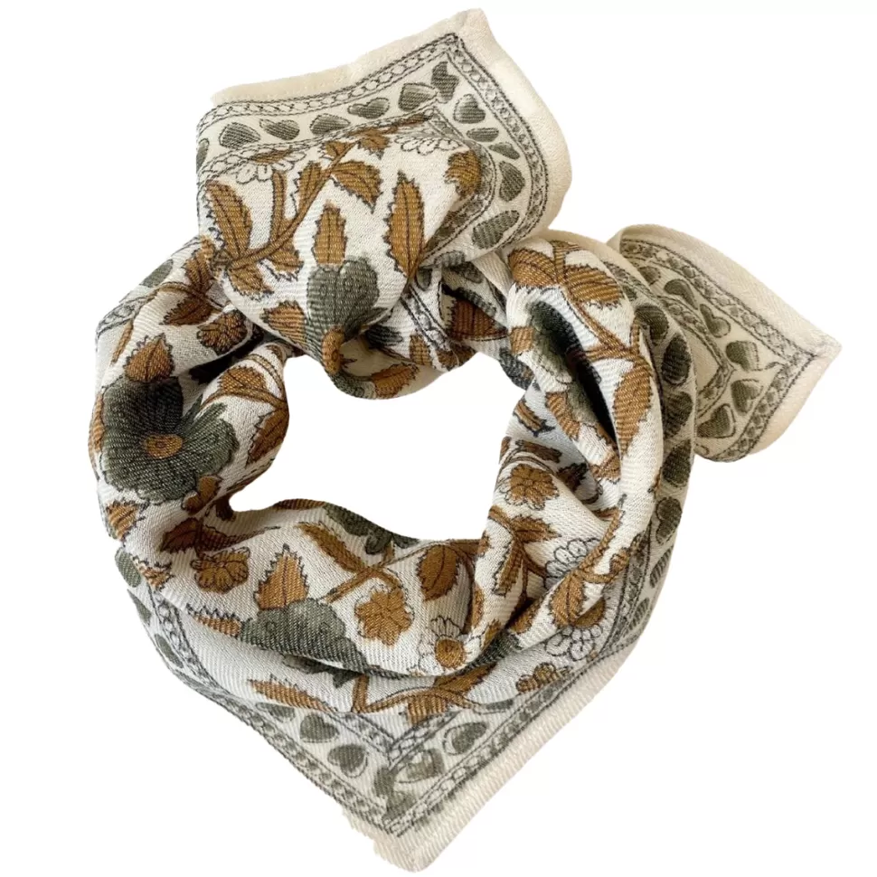 Apaches Accessoires Bébé>Small Foulard Asha Coeur - Macadamia