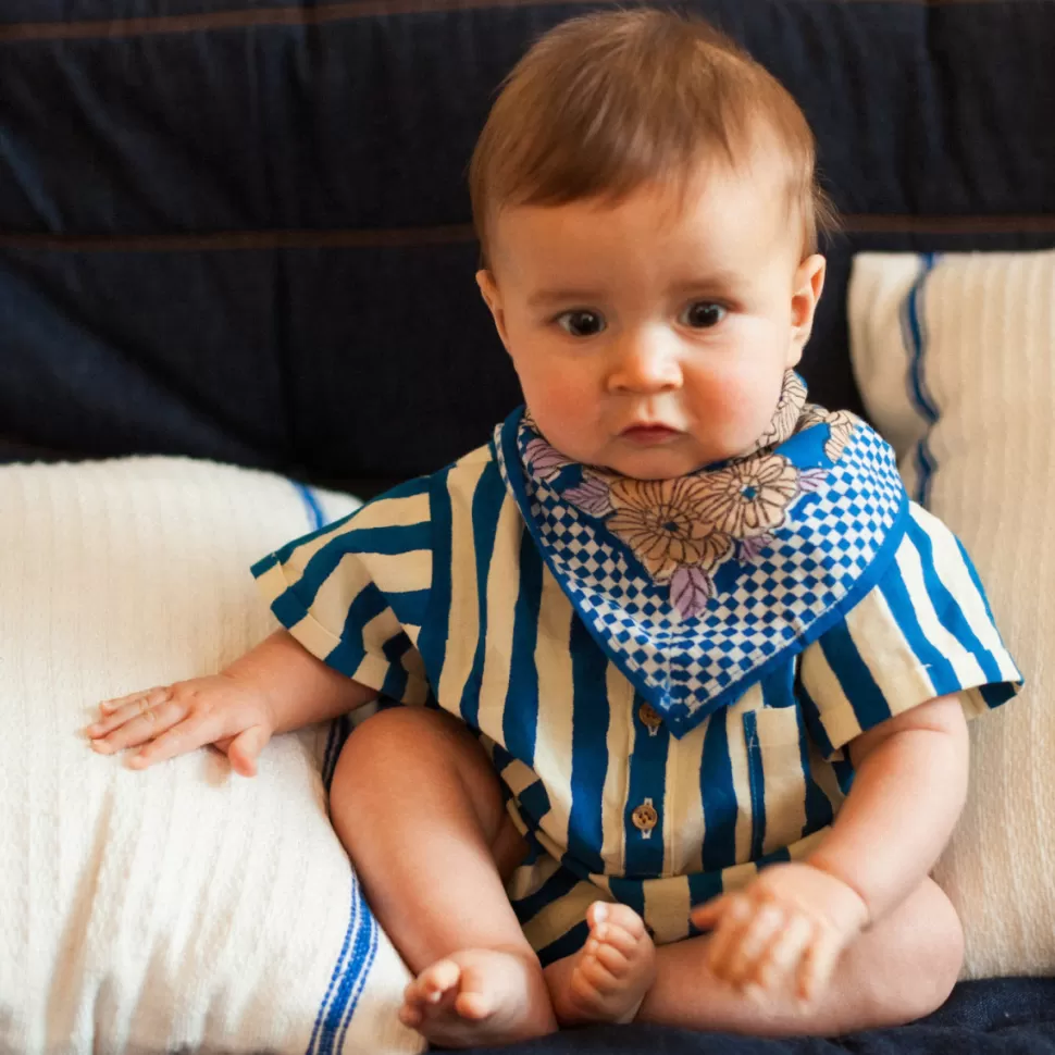 Apaches Accessoires Bébé>Small Foulard Manika Bloom - Bleu Klein