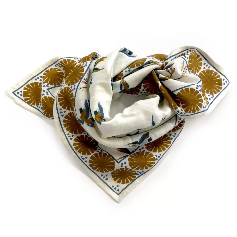 Apaches Accessoires Bébé>Small Foulard Manika Cerisier - Fleur de Vanille
