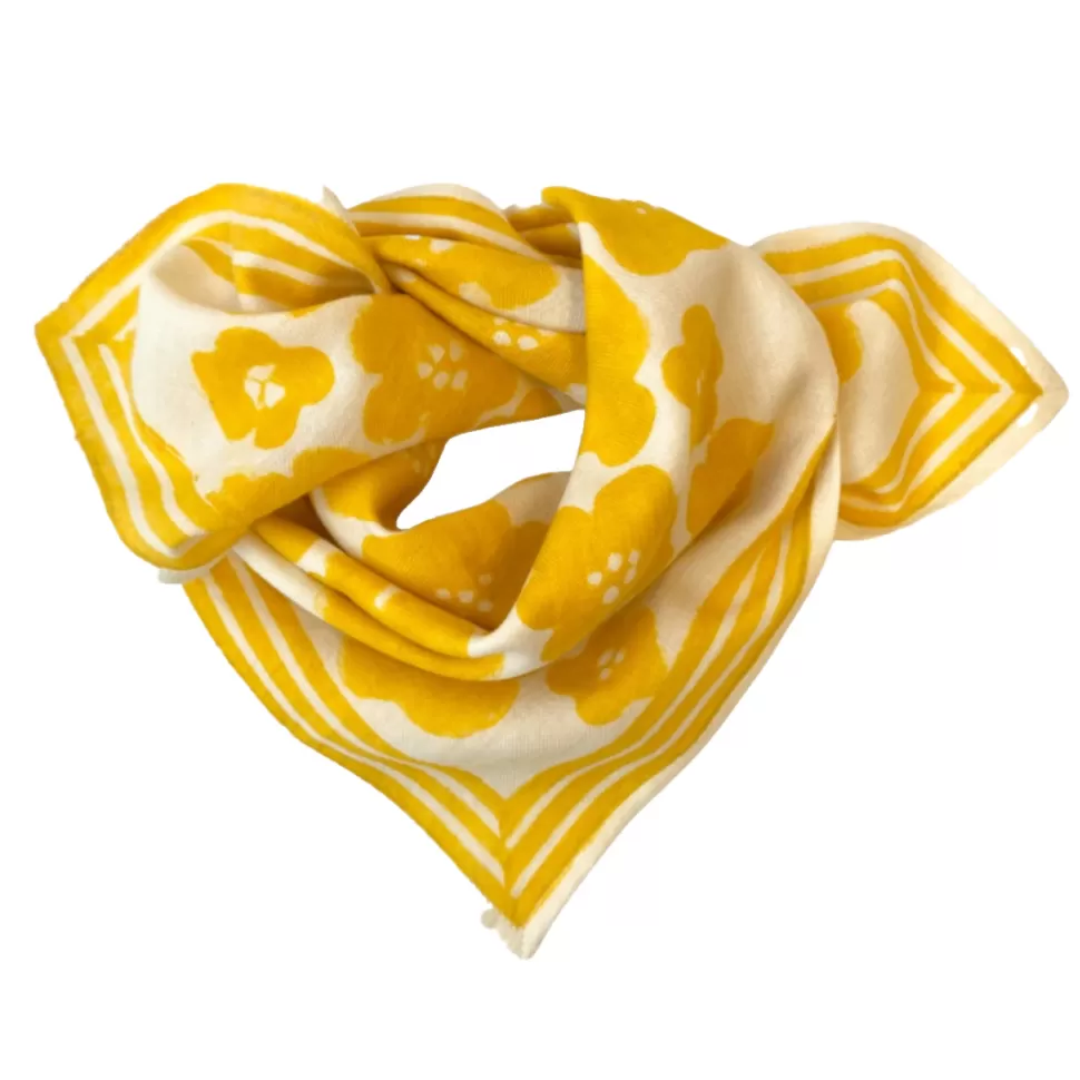 Apaches Accessoires Bébé>Small Foulard Manika Flora Bold - Citron