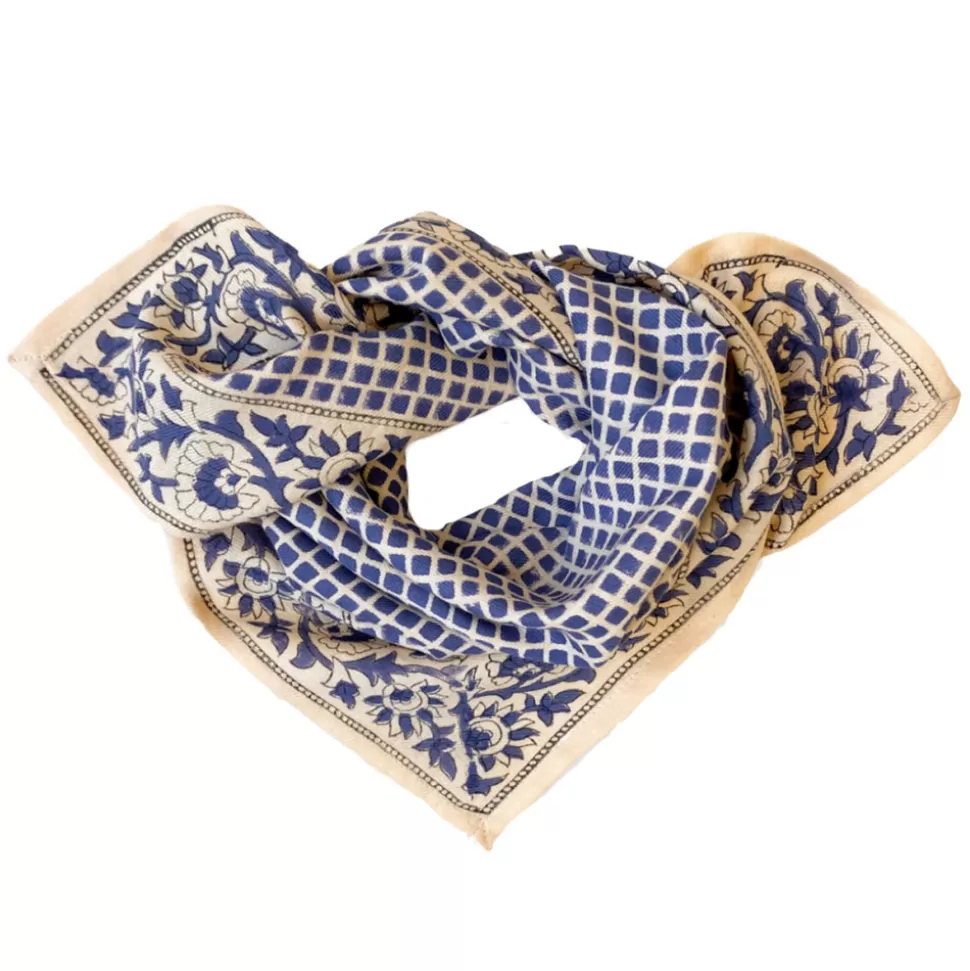 Apaches Accessoires Bébé>Small Foulard Manika Mosaïc - Navy Blue