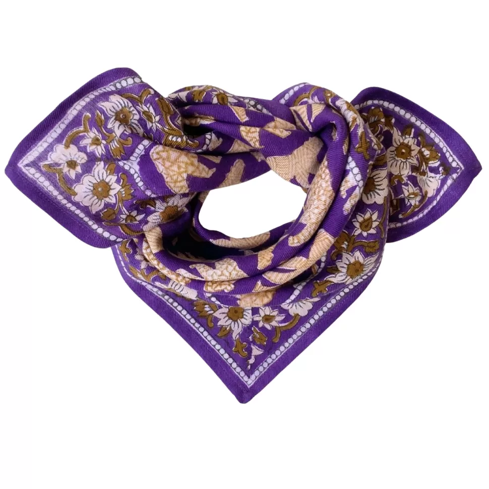 Apaches Accessoires Bébé>Small Foulard Manika Ours - Violet