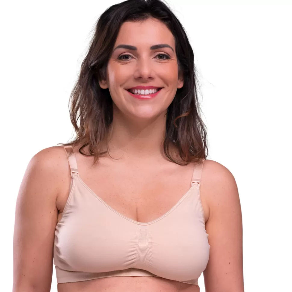 carriwell Parents>Soutien-gorge de Grossesse et d'Allaitement Sans Coutures Chair - S