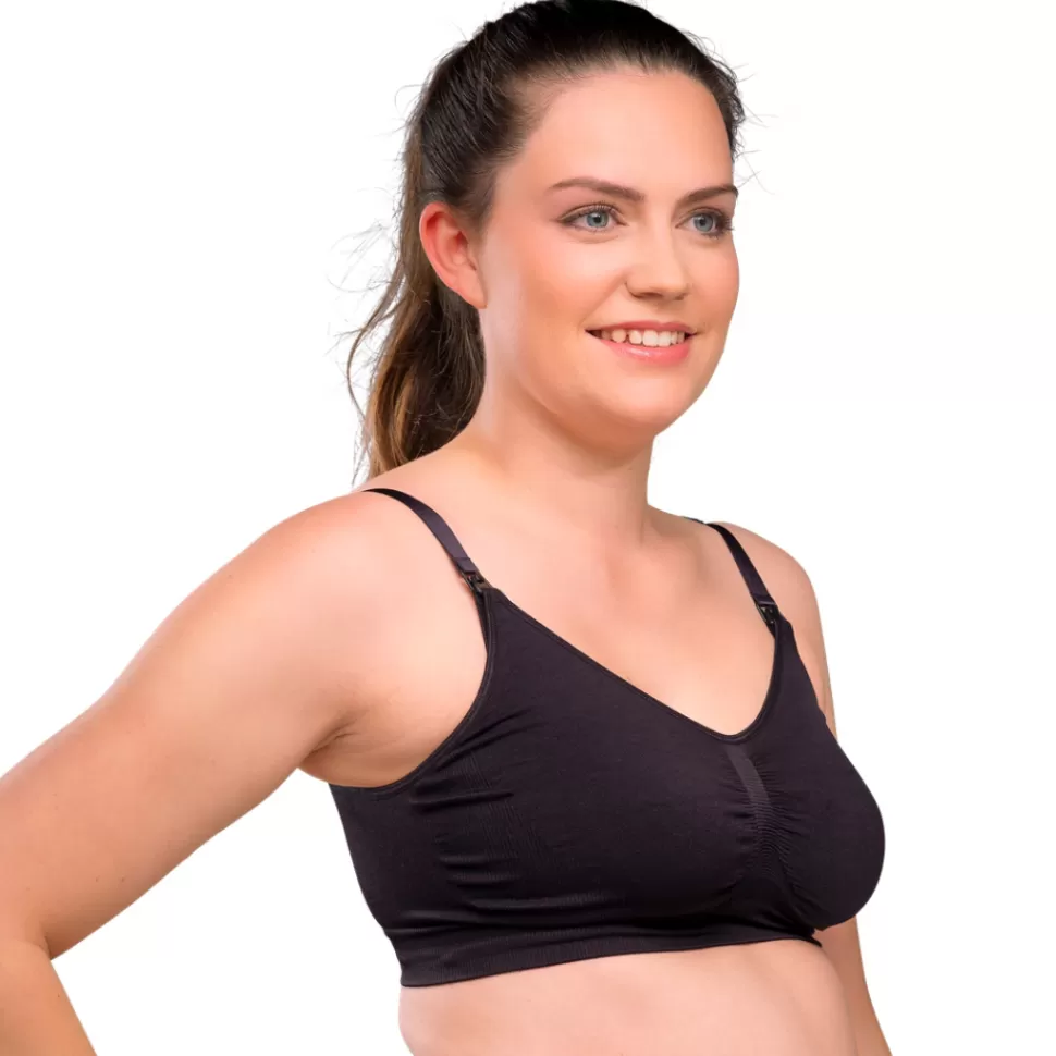carriwell Parents>Soutien-gorge de Grossesse et d'Allaitement Sans Coutures Noir - S