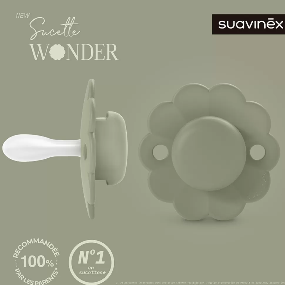 Suavinex Succion>Sucette Réversible SX Pro Wonder Hedge Green - 6/18 Mois