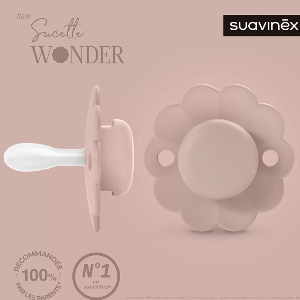 Suavinex Succion>Sucette Réversible SX Pro Wonder Pale Mauve - 6/18 Mois