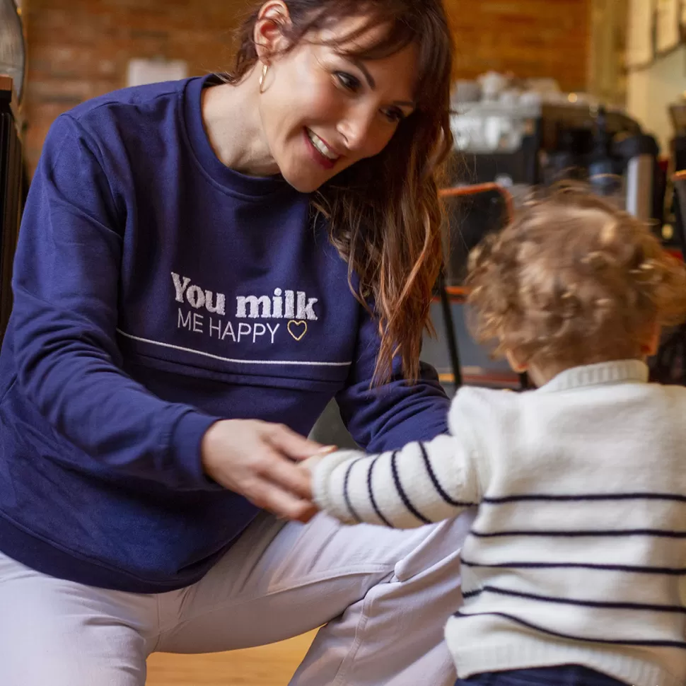 You&Milk Parents>Sweat d'Allaitement You Milk Me Happy - XXL