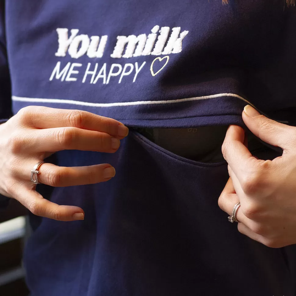 You&Milk Parents>Sweat d'Allaitement You Milk Me Happy - XXL