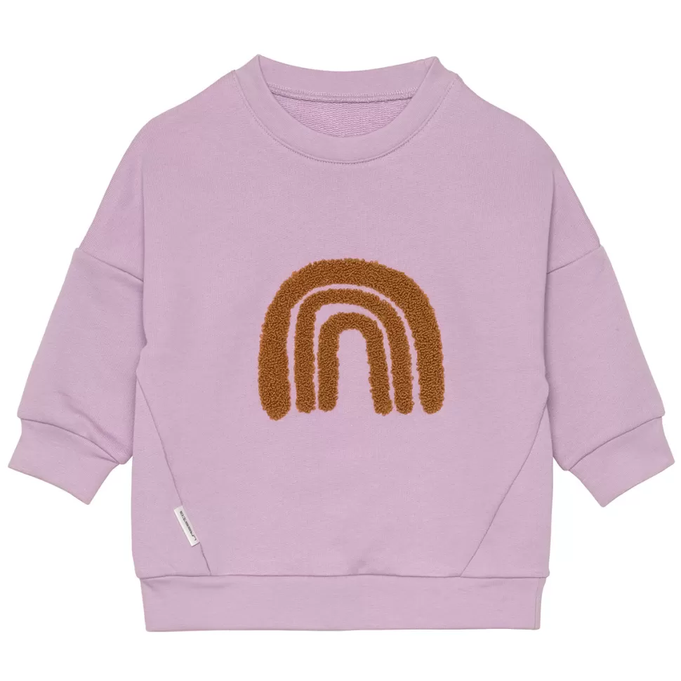 LÄSSIG Haut Bébé>Sweat Little Gang Arc-en-ciel Lilas - 1/2 Ans