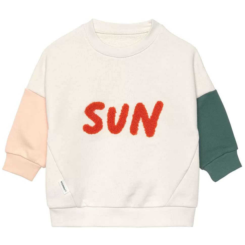 LÄSSIG Haut Bébé>Sweat Little Gang Sun Blanc Cassé - 1/2 Ans