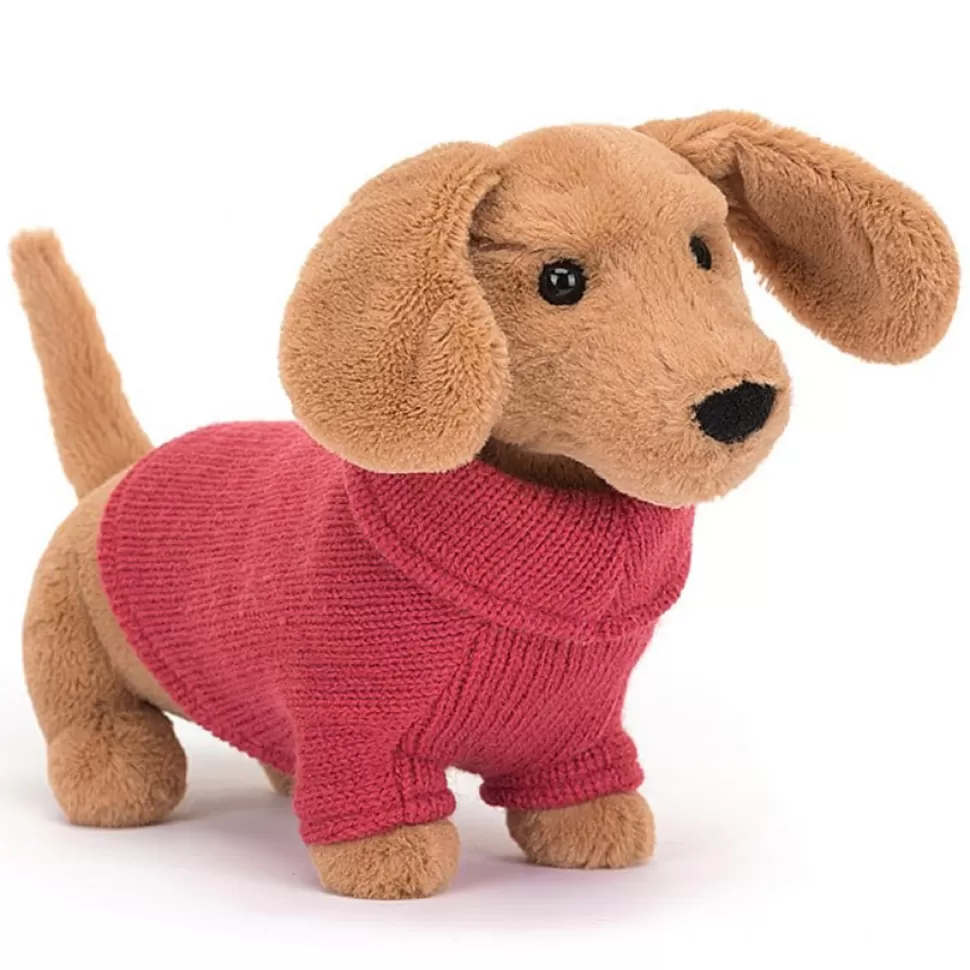 Jellycat Peluche>Sweater Sausage Dog Pink