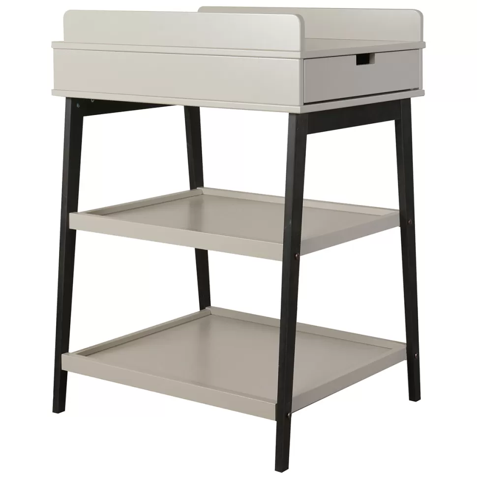 Quax Table À Langer>Table à Langer Hip - Stone & Eboni