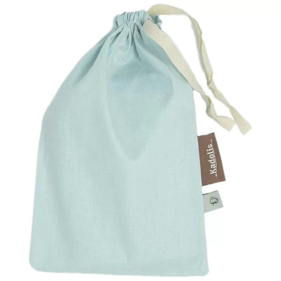 Kadolis Literie Bébé>Taie d'Oreiller en Coton Bio Bleu Céladon - 40 x 60 cm