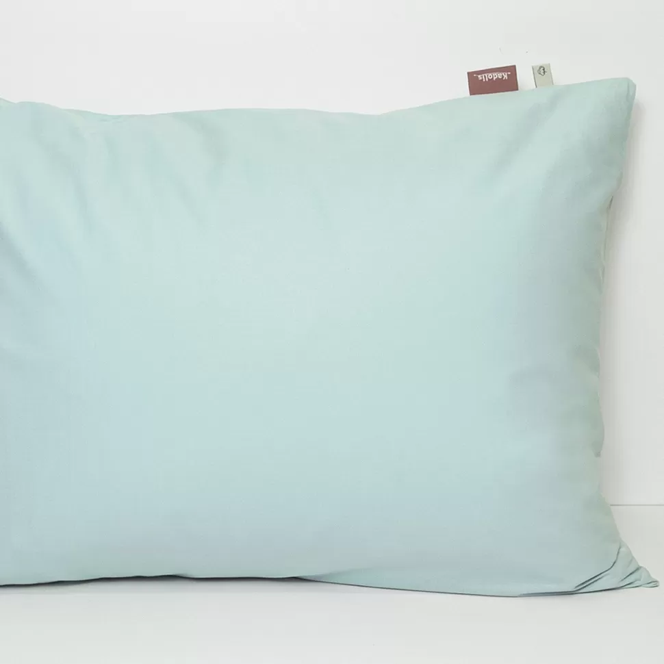 Kadolis Literie Bébé>Taie d'Oreiller en Coton Bio Bleu Céladon - 40 x 60 cm