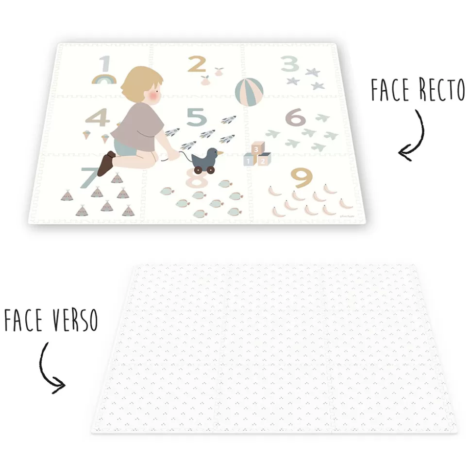 Play&Go Tapis D'éveil>Tapis de Jeux Réversible - Numbers & Dots