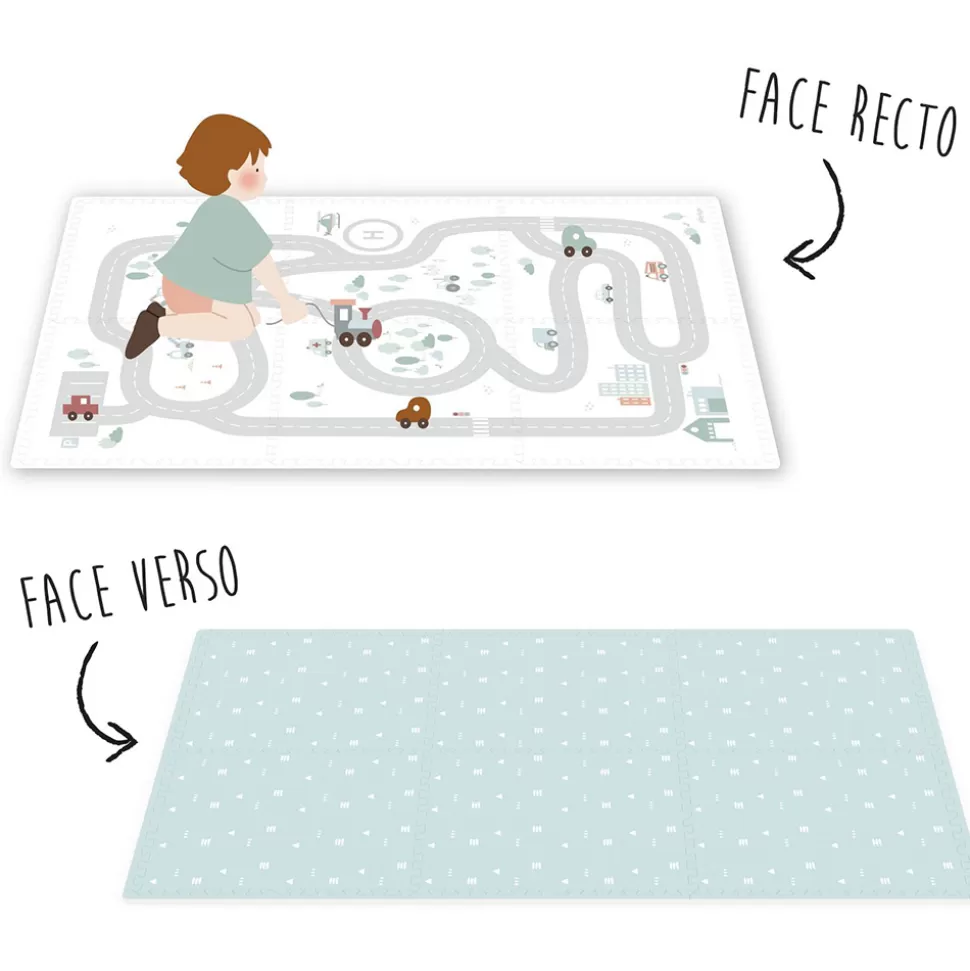 Play&Go Tapis D'éveil>Tapis de Jeux Réversible - Roadmap & Icons