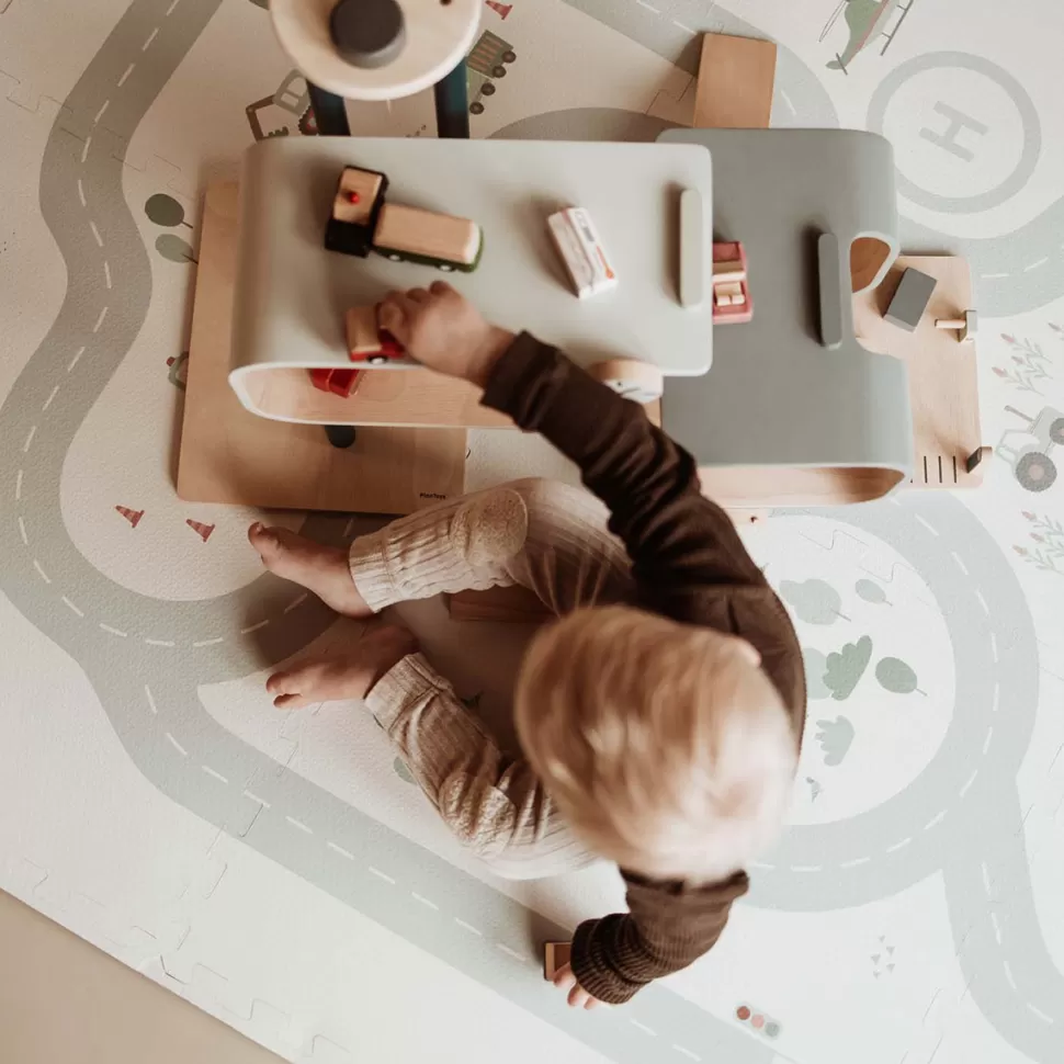 Play&Go Tapis D'éveil>Tapis de Jeux Réversible - Roadmap & Icons