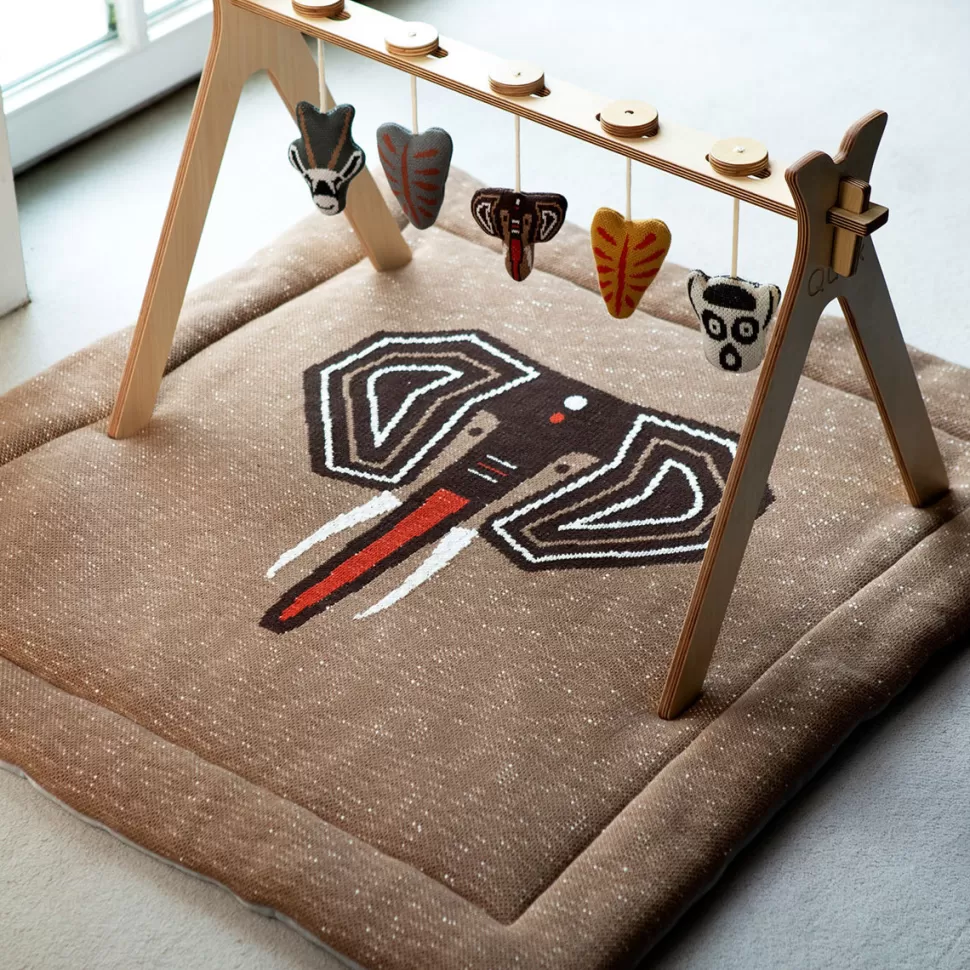 Quax Tapis D'éveil>Tapis de Jeux Tricot - Eléphant