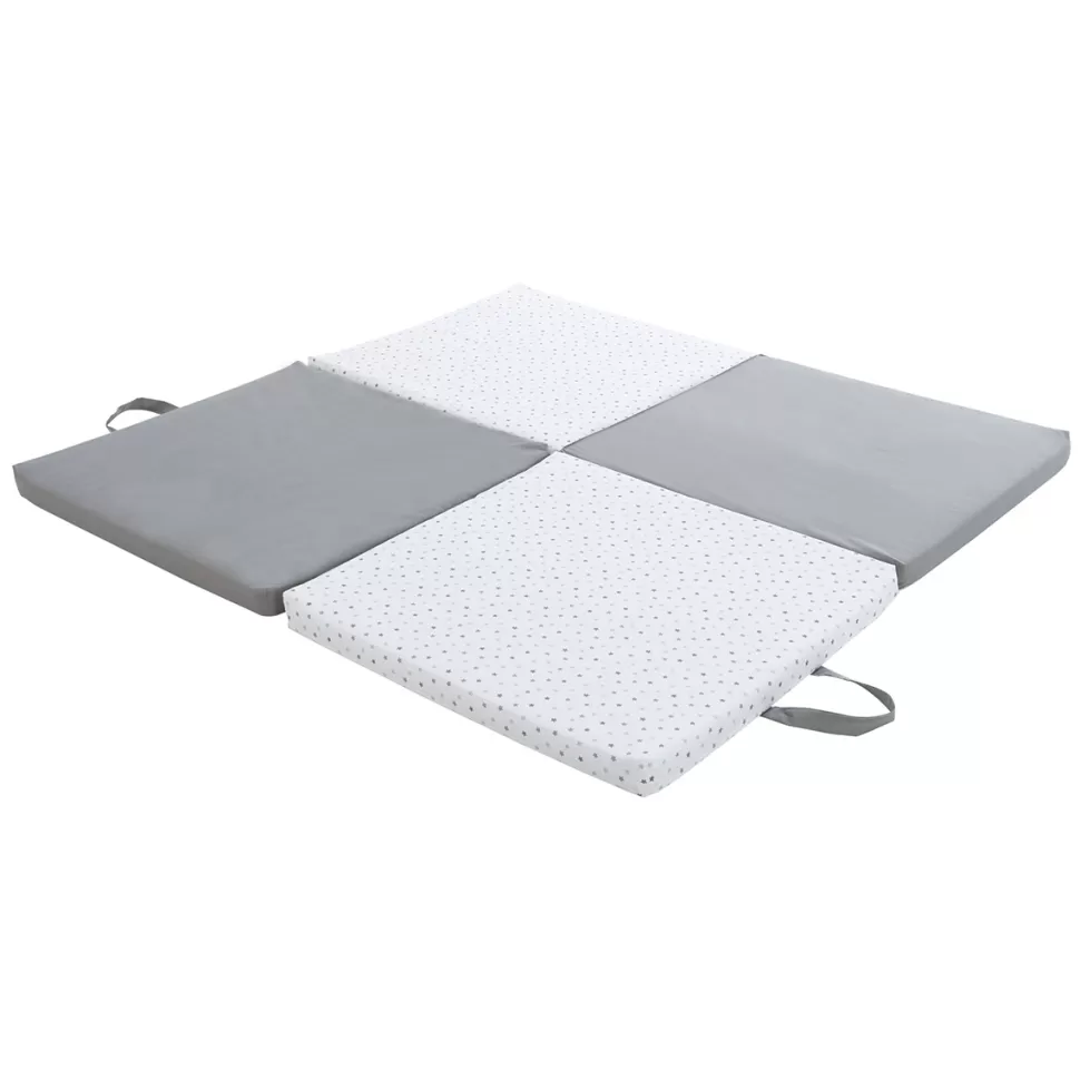 Candide Tapis D'éveil>Tapis de Motricité - Gris et Blanc