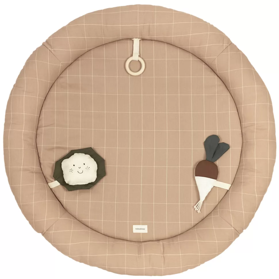 Nobodinoz Tapis D'éveil>Tapis d'Eveil Sensoriel Playground - Veggies