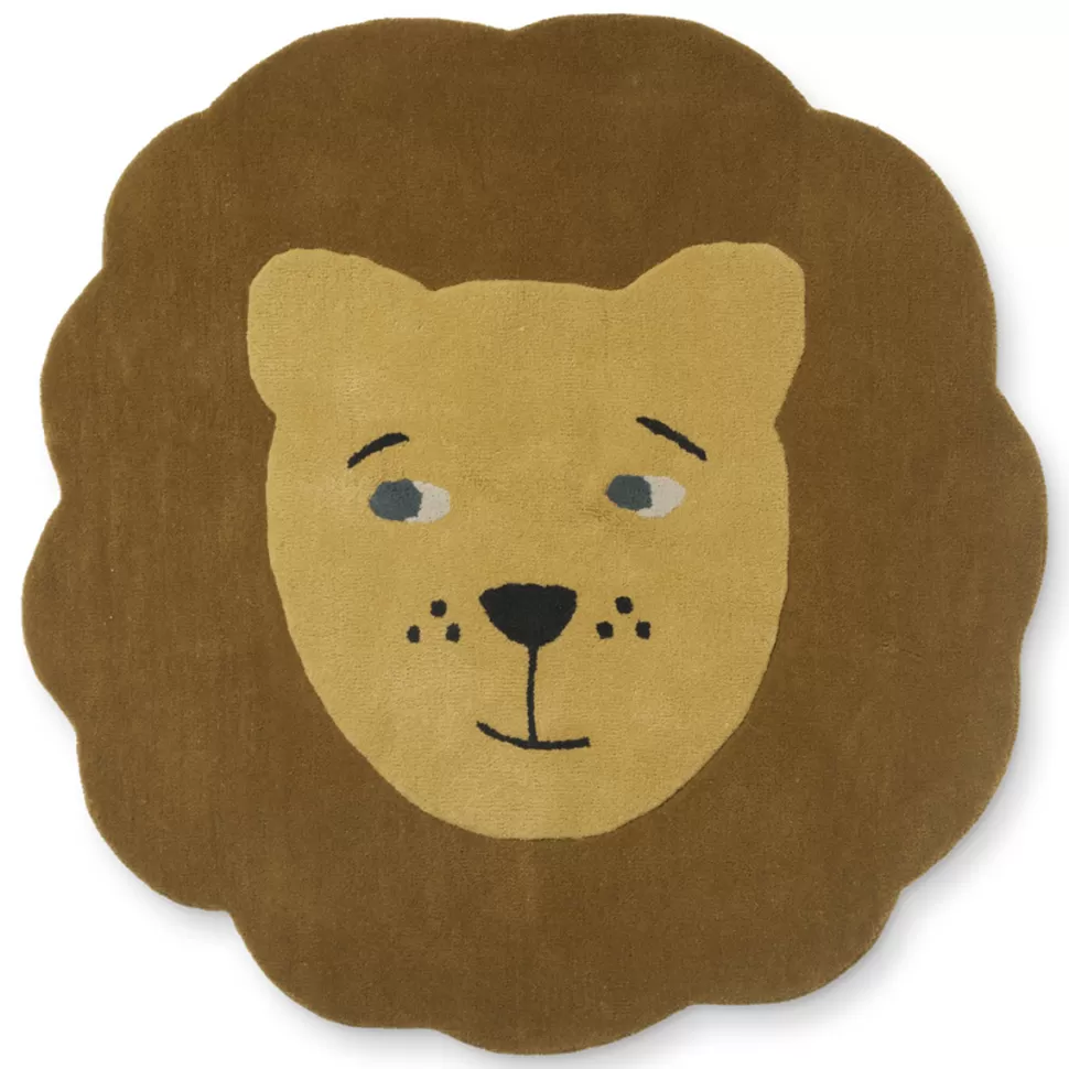 Liewood Décoration>Tapis Jena Lion Golden Caramel Multi Mix - 82 x 82 cm