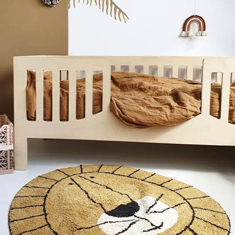 Tapis Petit Décoration>Tapis Lion Ocre - Ø 100 cm