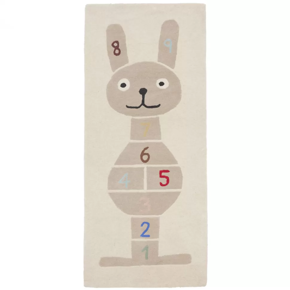 OYOY Décoration>Tapis Marelle Lapin Clay - 75 x 180 cm